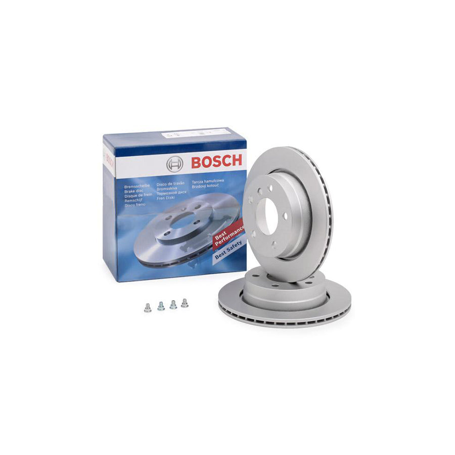 BOSCH 0 986 478 642 Brake Disc for BMW 3 Series Vented Coated High carbon with bolts screws