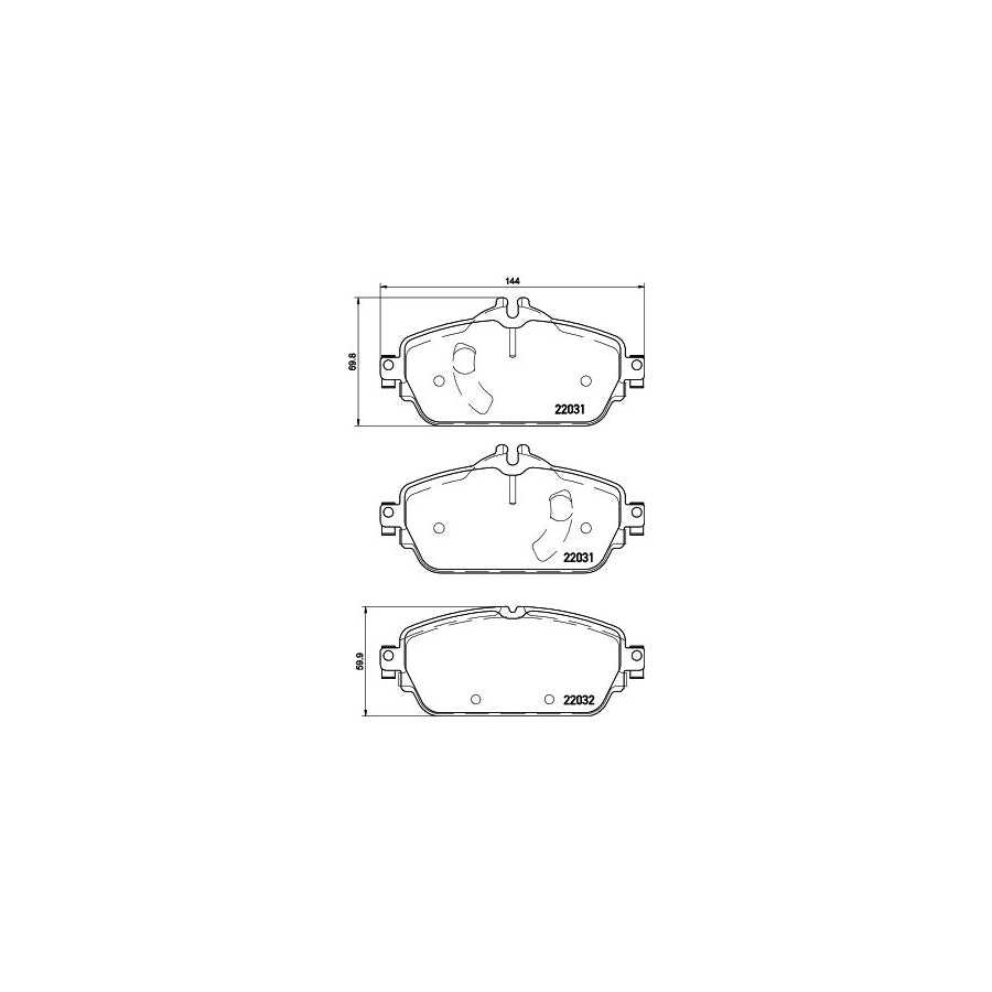 Hella 8DB 355 021 541 Brake Pad Set Prepared For Wear Indicator