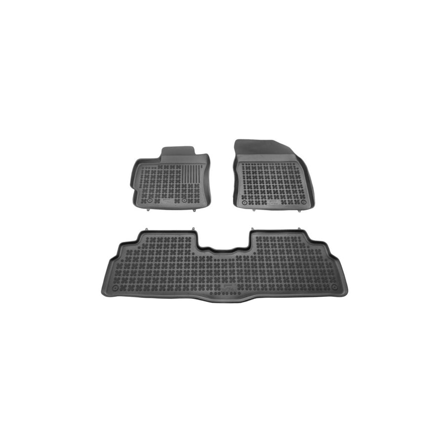 REZAW PLAST Tailored 201412 Floor mat set for TOYOTA Verso (AR20) Elastomer, Front and Rear, Quantity: 3, Black