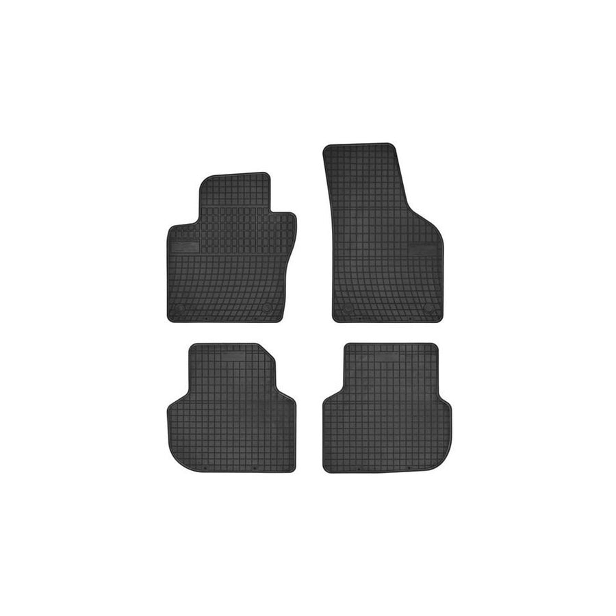 FROGUM Tailored 0393 Floor mat set for VW Jetta Mk6 (162, 163, AV3, AV2) Elastomer, Front and Rear, Quantity: 4, Black, (LHD)