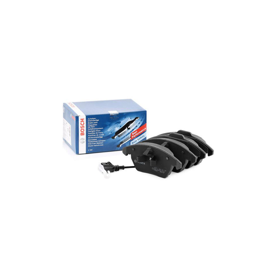 Bosch 0986424797 Brake Pad Set With Integrated Wear Sensor With Anti Squeak Plate With Mounting Manual With Piston Clip BP938
