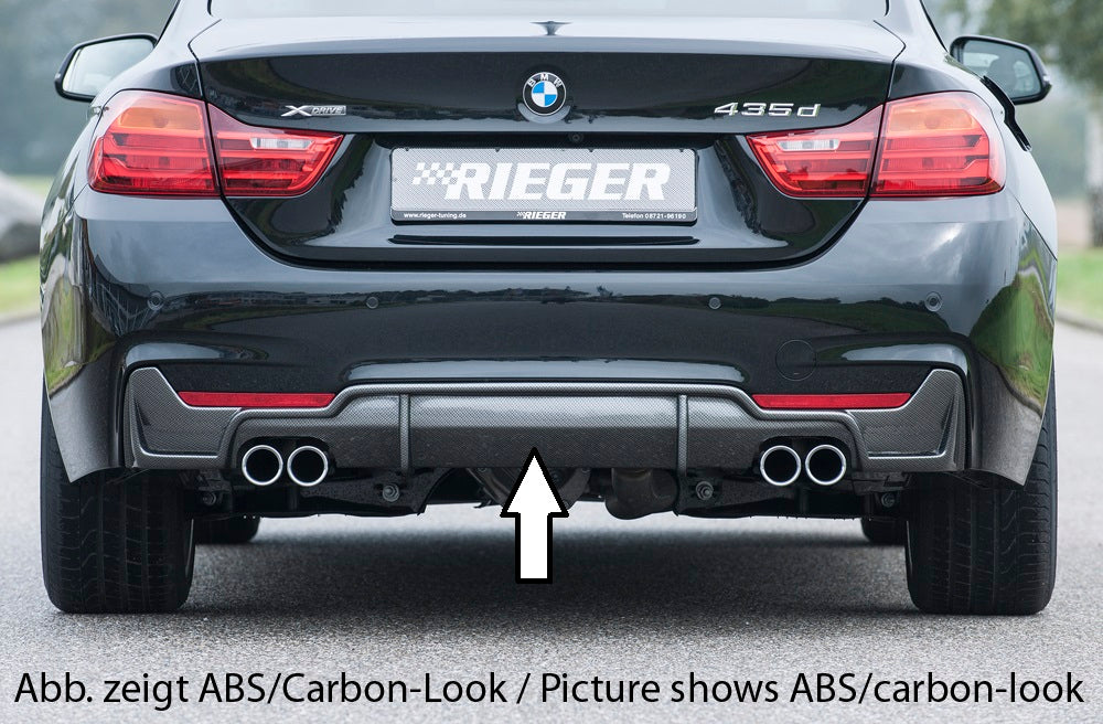 Rieger 00088058 BMW 4 Series F32 F33 F36 Rear Diffuser