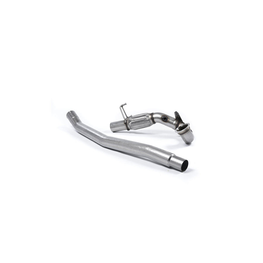 MillTek Audi VW Large Bore Downpipe with Catalyst Delete - For OE Cat-Back - Race/Track Only (Inc. 8V S3 & MK7 Golf R)
