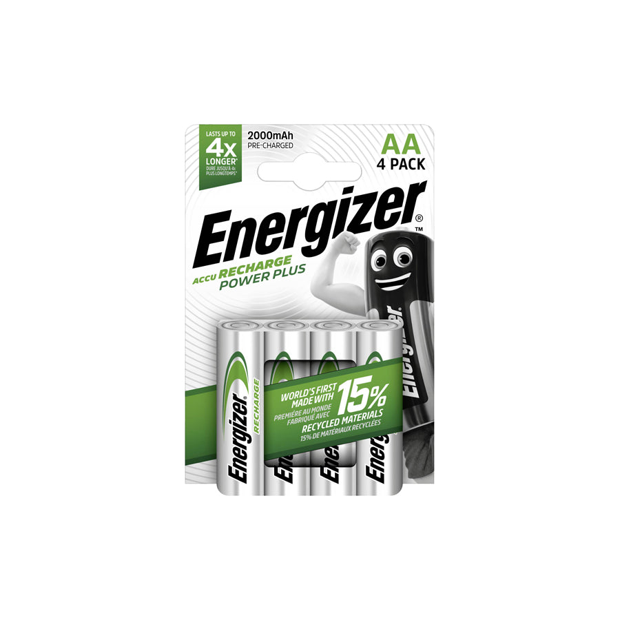 Energizer AA 2000 mAh Accu Recharge extreme (Card of 4) | Duco Car Parts UK Car Parts