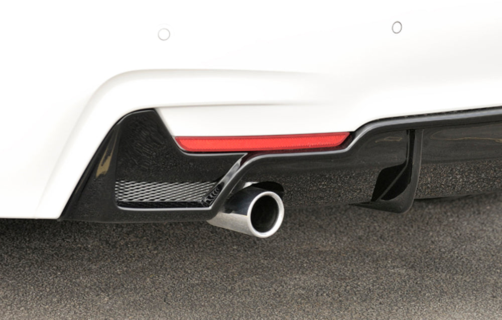Rieger 00088070 BMW 4 Series F32 F33 F36 Rear Diffuser for Original Tailpipe Left - Glossy Black