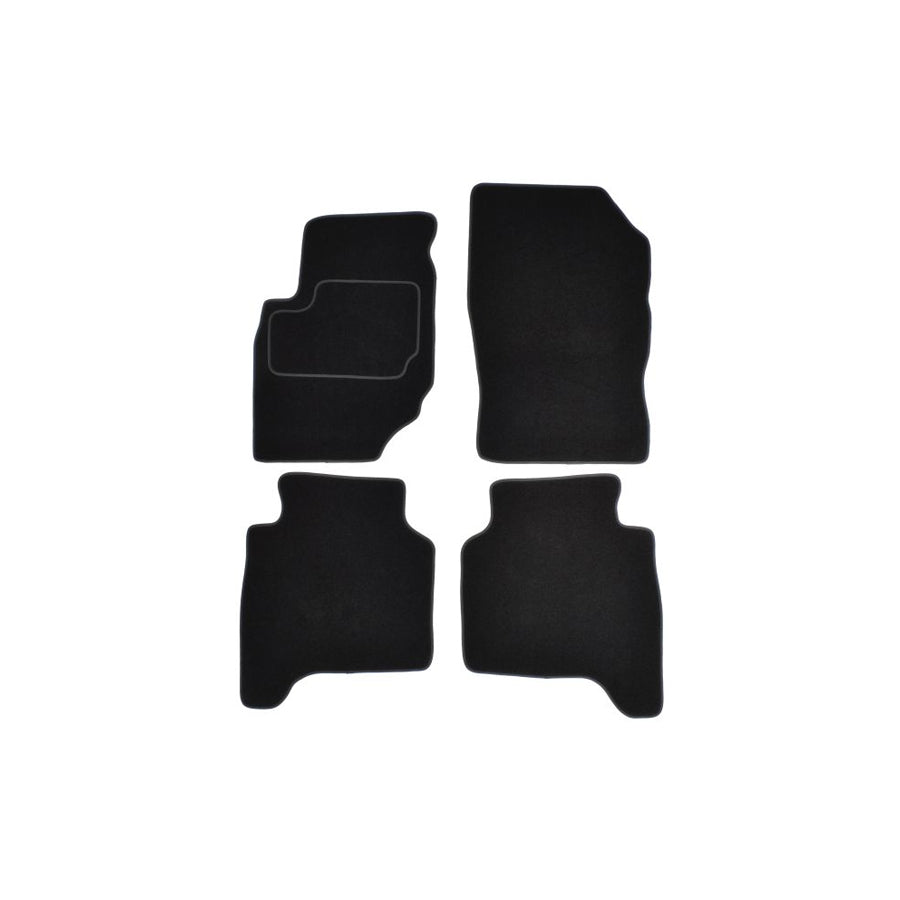 MAMMOOTH A041 HYU210 PRM 01 Floor mat set for HYUNDAI Terracan (HP) Textile, Front and Rear, Quantity: 4, Black