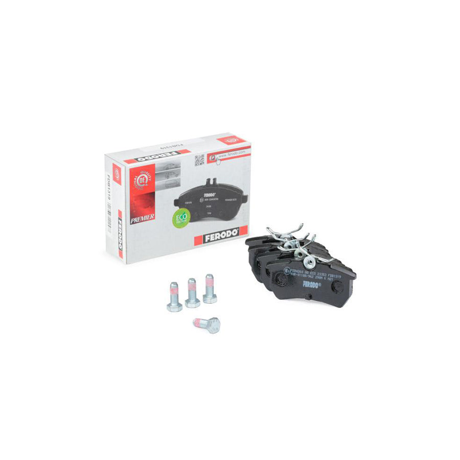 Ferodo Premier Eco Friction Fdb1319 Brake Pad Set Not Prepared For Wear Indicator With Brake Caliper Screws With Accessories
