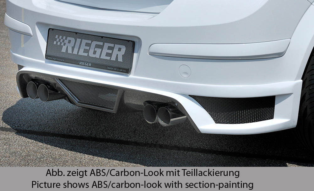 Rieger 00099325 Opel Astra H Rear Diffuser