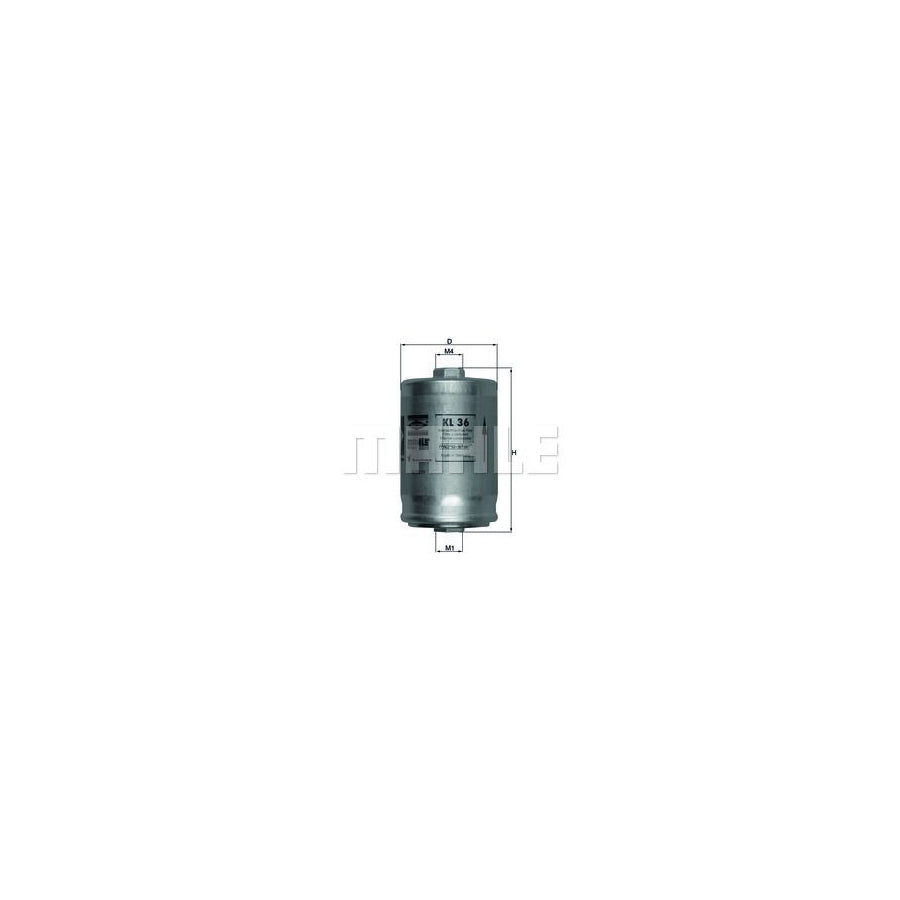 MAHLE ORIGINAL KL 36 Fuel filter In-Line Filter