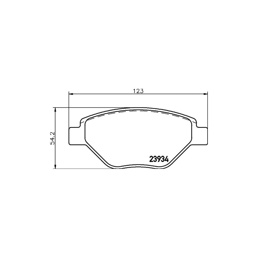 Hella 8DB 355 010 551 Brake Pad Set For Renault Megane Not Prepared For Wear Indicator With Brake Caliper Screws With Accessories