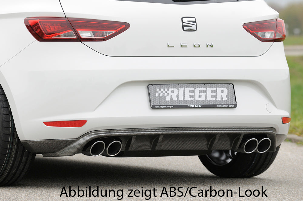Rieger 00088068 SEAT 5F Leon Rear Diffuser