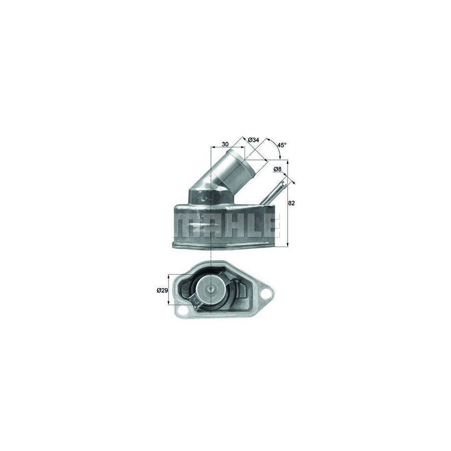 MAHLE ORIGINAL TI 30 92 Engine thermostat Opening Temperature: 92°C, with seal