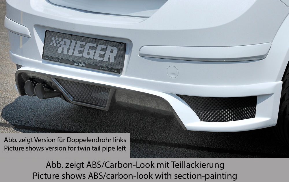 Rieger 00099324 Opel Astra H Rear Diffuser