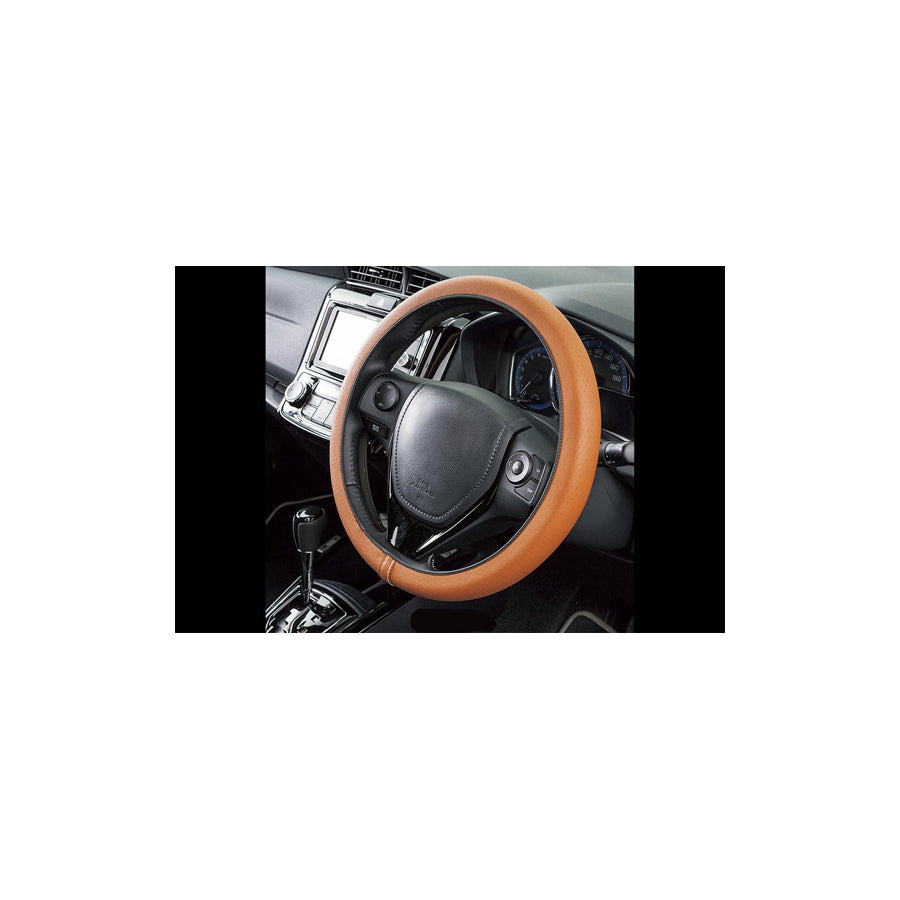 CORONA Neofit Sport FVO10162 Steering wheel cover Brown, ?: 36-38cm, Elastomer, PU (Polyurethane), PVC