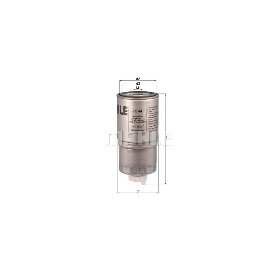 MAHLE ORIGINAL KL 302 Fuel filter In-Line Filter