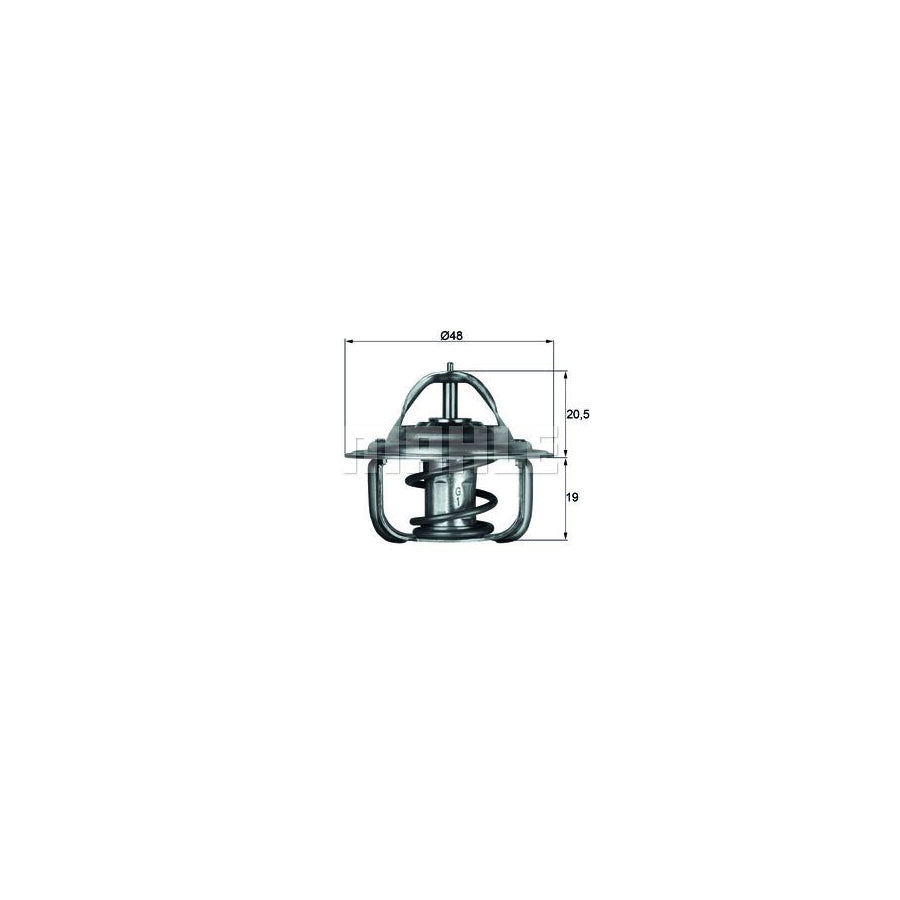 MAHLE ORIGINAL TX 1 79D Engine thermostat Opening Temperature: 79°C, with seal