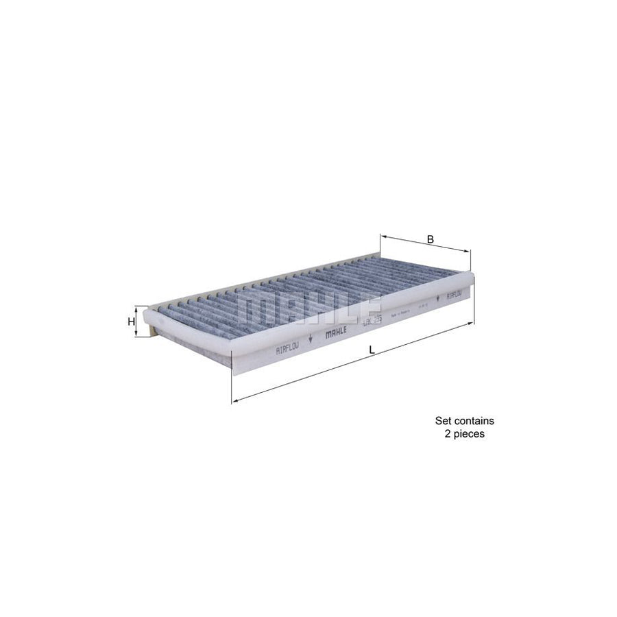 MAHLE ORIGINAL LAK 235/S Pollen filter Activated Carbon Filter