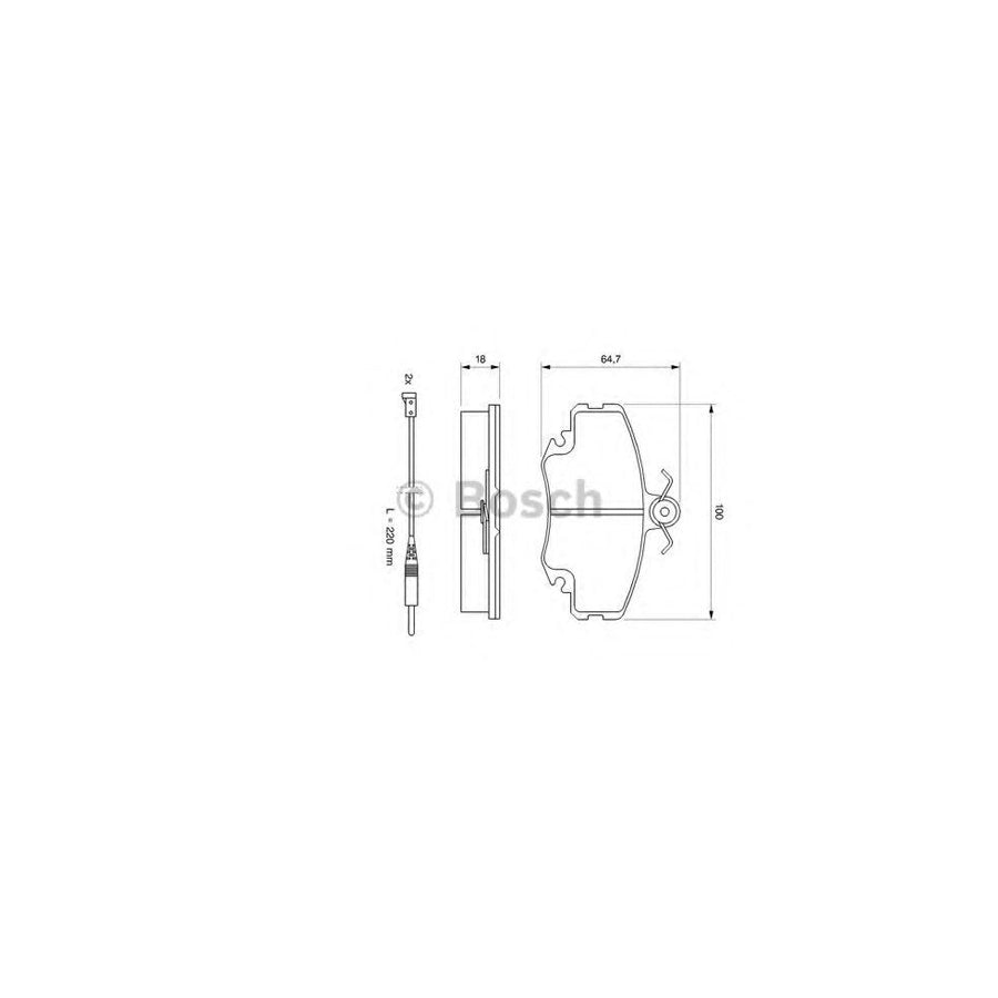 Bosch 0986469371 Brake Pad Set Front Axle Rear Axle