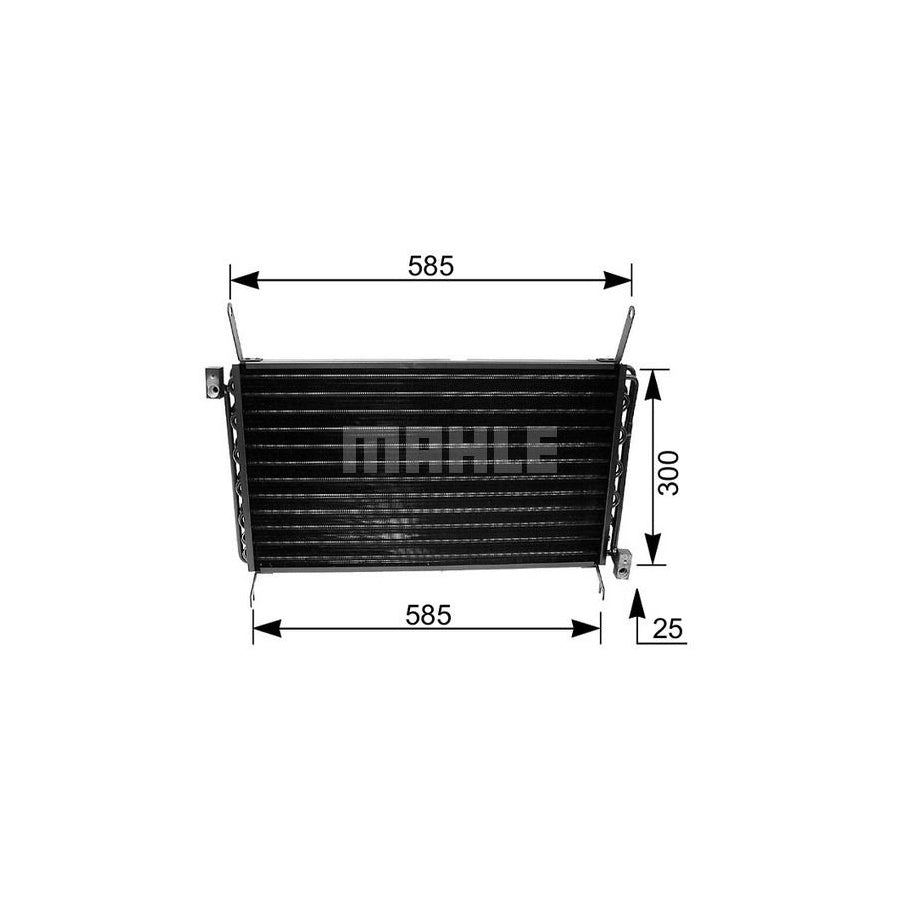 MAHLE ORIGINAL AC 162 000S Air conditioning condenser without dryer