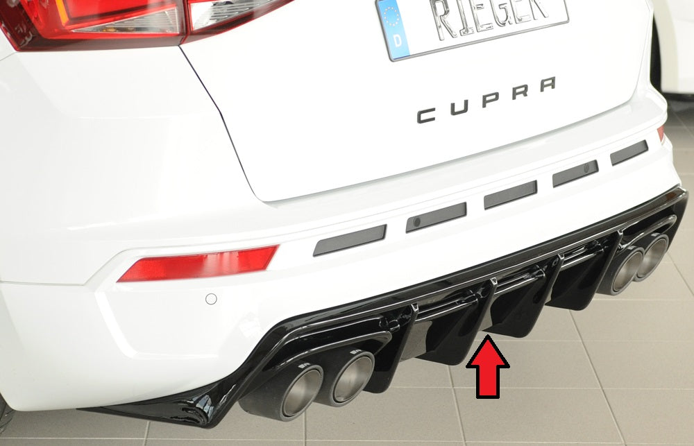 Rieger 00088228 SEAT 5FP Ateca Cupra Rear Diffuser