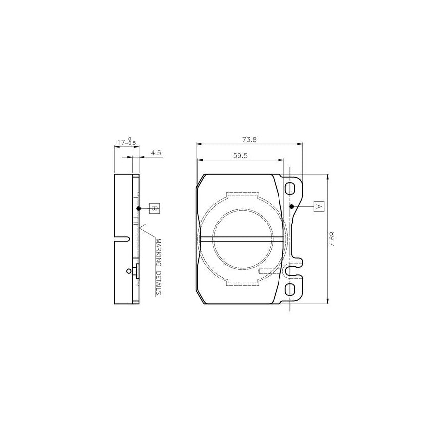 Bosch 0986Tb2051 Brake Pad Set Incl Wear Warning Contact