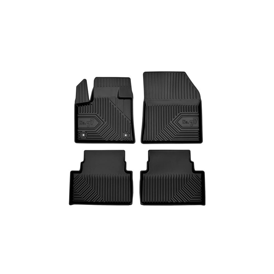 FROGUM Tailored 77408432 Floor mat set for CITROEN C5 Aircross Elastomer, Front and Rear, Quantity: 4, Black, (LHD)