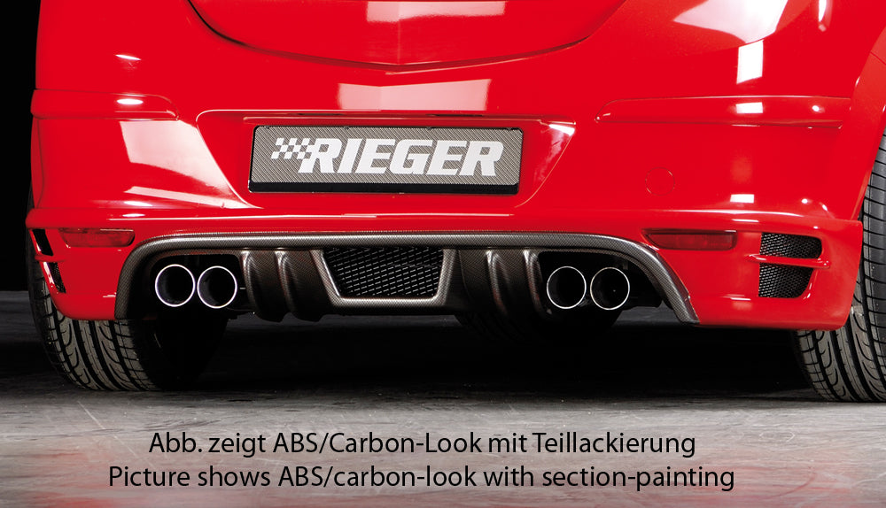 Rieger 00099319 Opel Astra H GTC Rear Diffuser