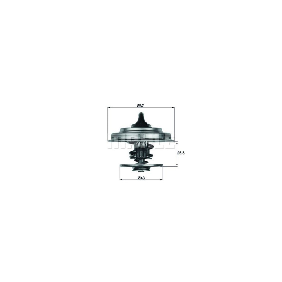 MAHLE ORIGINAL TX 18 71D Engine thermostat Opening Temperature: 71°C, with seal