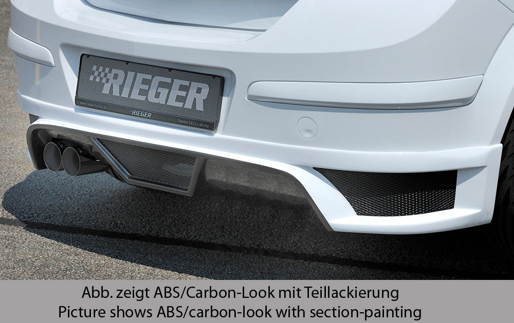 Rieger 00099333 Opel Astra H Rear Diffuser