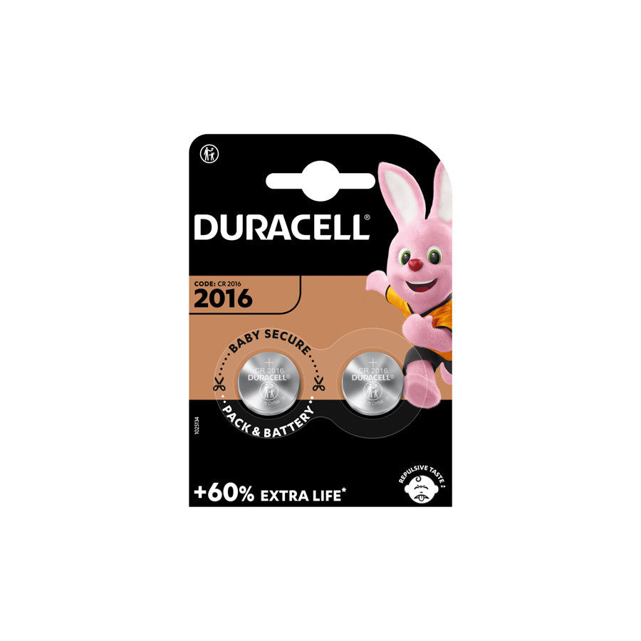 Duracell Lithium 2016 (Pack of 2) | Duco Car Parts UK Car Parts