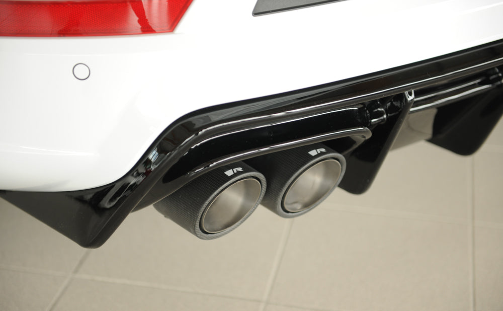 Rieger 00088228 SEAT 5FP Ateca Cupra Rear Diffuser - Glossy Black
