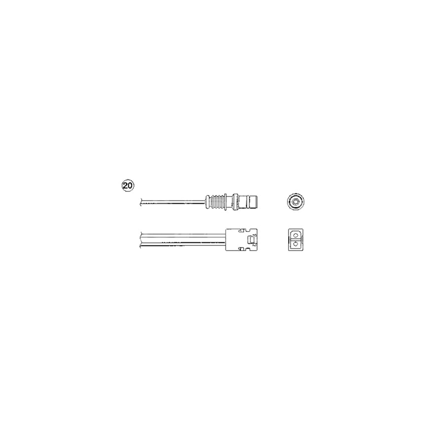 NTK Lambda Sensor / O2 Sensor (NGK 1837) - OZA446-E14