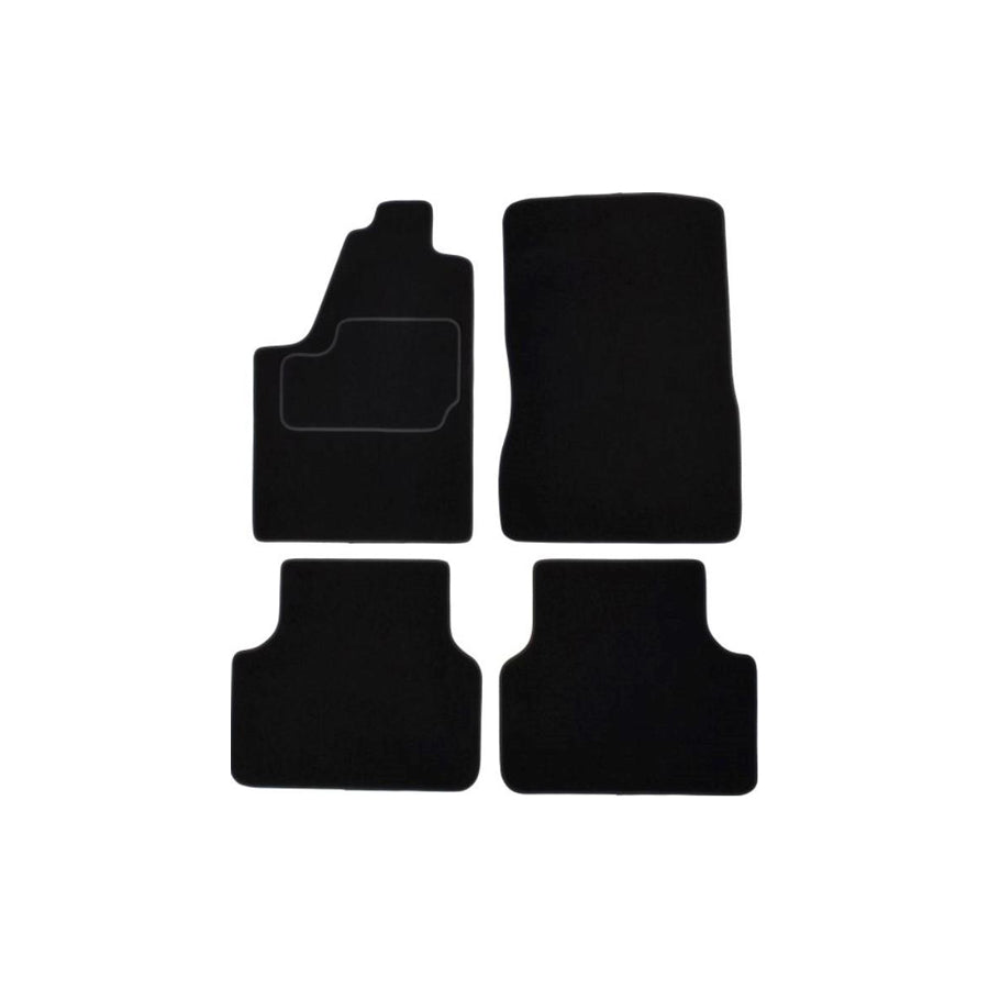 MAMMOOTH A041 PGT425 PRM 01 Floor mat set for PEUGEOT Partner I Combispace Textile, Front and Rear, Quantity: 4, Black