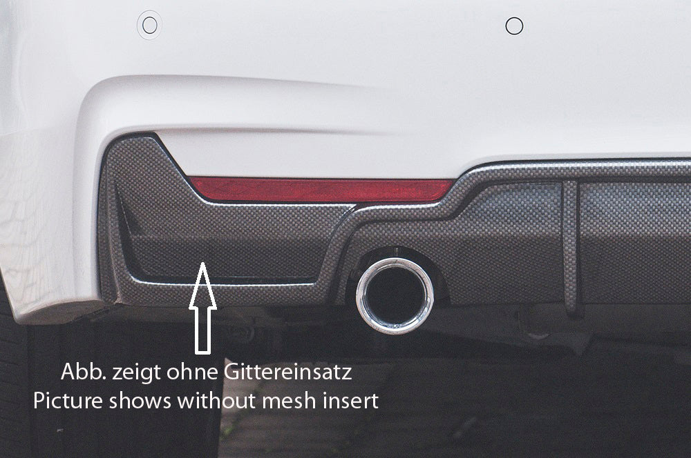 Rieger 00088072 BMW 4 Series F32 F33 F36 Rear Diffuser for Original Tailpipe Left & RIght - Glossy Black
