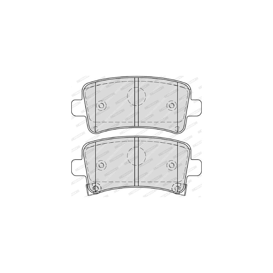Ferodo Premier Fdb4252 Brake Pad Set With Acoustic Wear Warning With Accessories