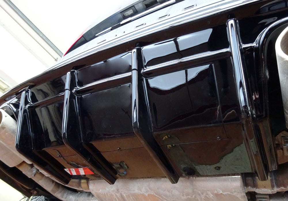 Rieger 00088231 SEAT 5FP Ateca Cupra Rear Diffuser - Glossy Black
