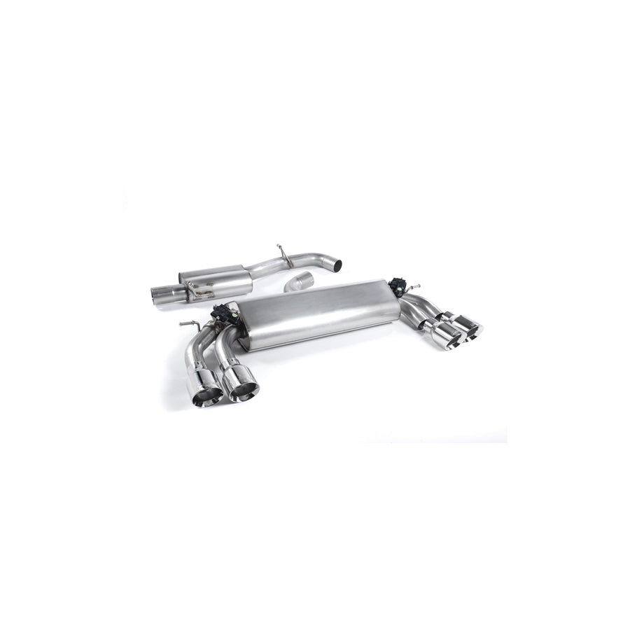 MillTek Audi 8V S3 Resonated Cat-Back Exhaust