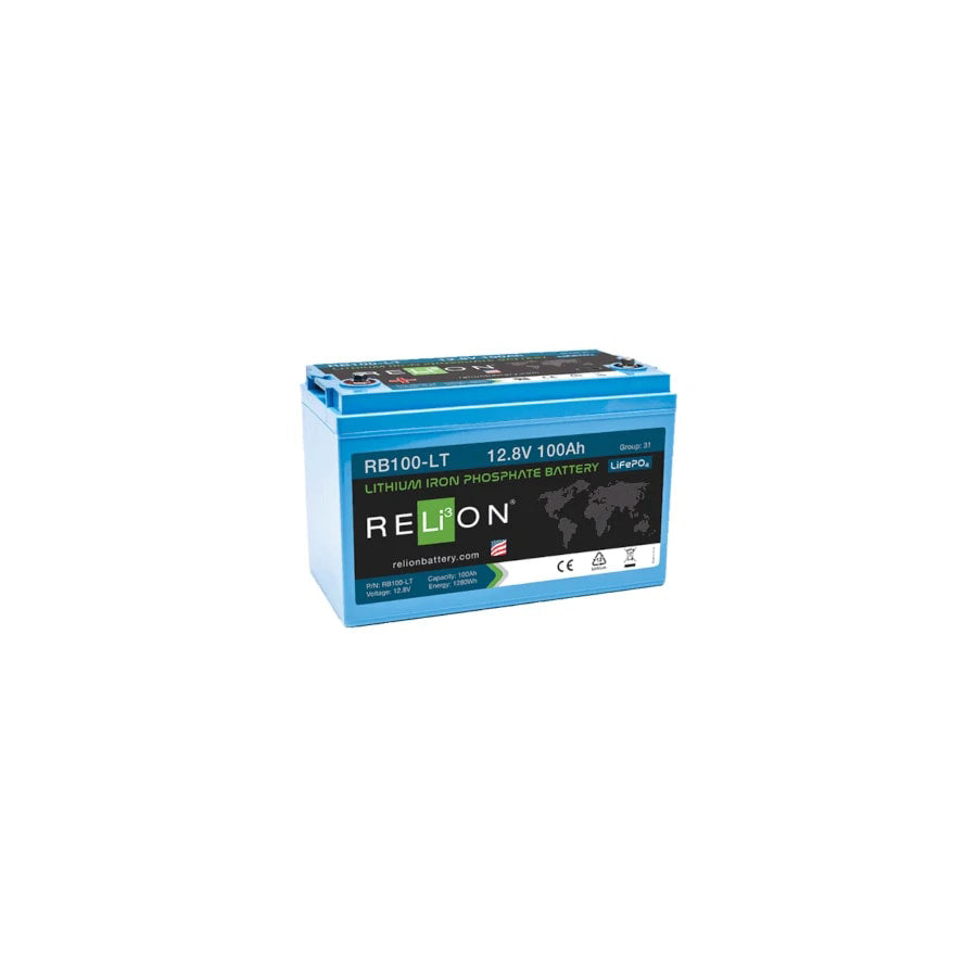 RELiON Lithium 12V 100Ah Leisure Battery LiFePO4 - REL-RB100-LT