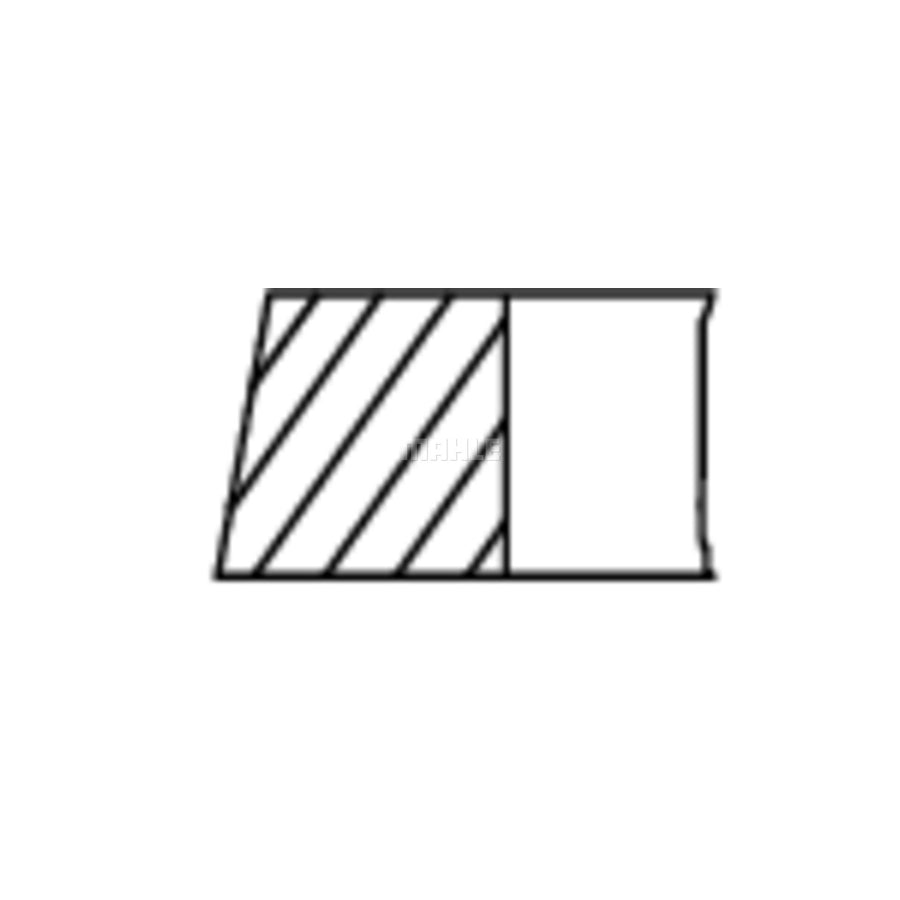 MAHLE ORIGINAL 448 15 N1 Piston Ring Kit Cyl.Bore: 79,4mm