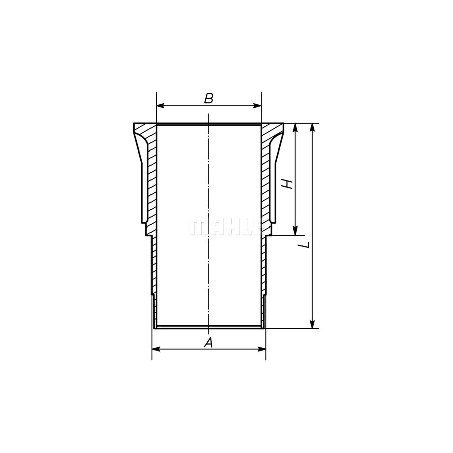MAHLE ORIGINAL 279 WN 01 00 Cylinder Sleeve 90,0mm