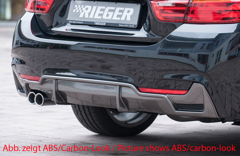 Rieger 00088071 BMW 4 Series F32 F33 F36 Rear Diffuser