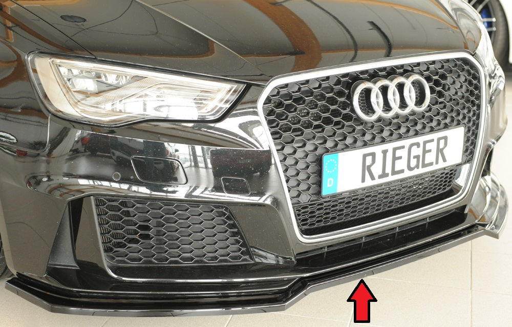 Rieger 00088230 Audi 8V RS3 Front Splitter