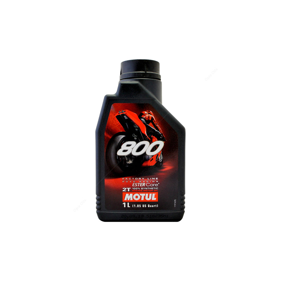 Motul 800 2T Factory Line Ester Synthetic Premix Road Racing Motorcycle Engine Oil 1l
