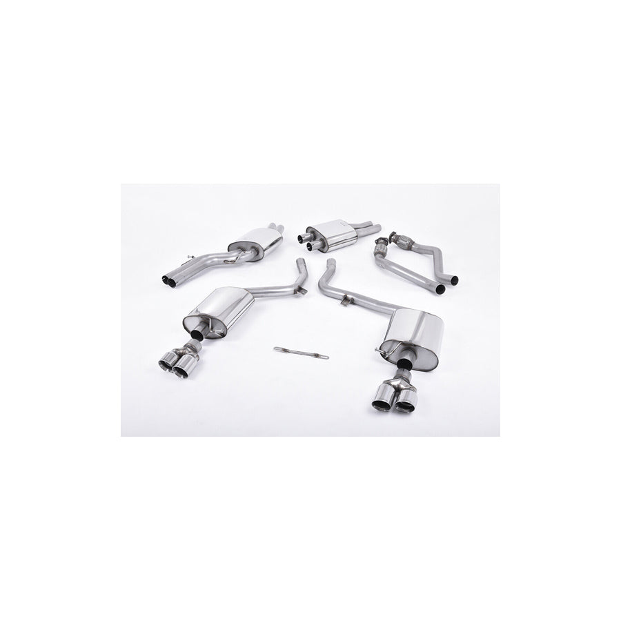 MillTek Audi B8 Resonated Cat-Back Exhaust (S4 & S5)