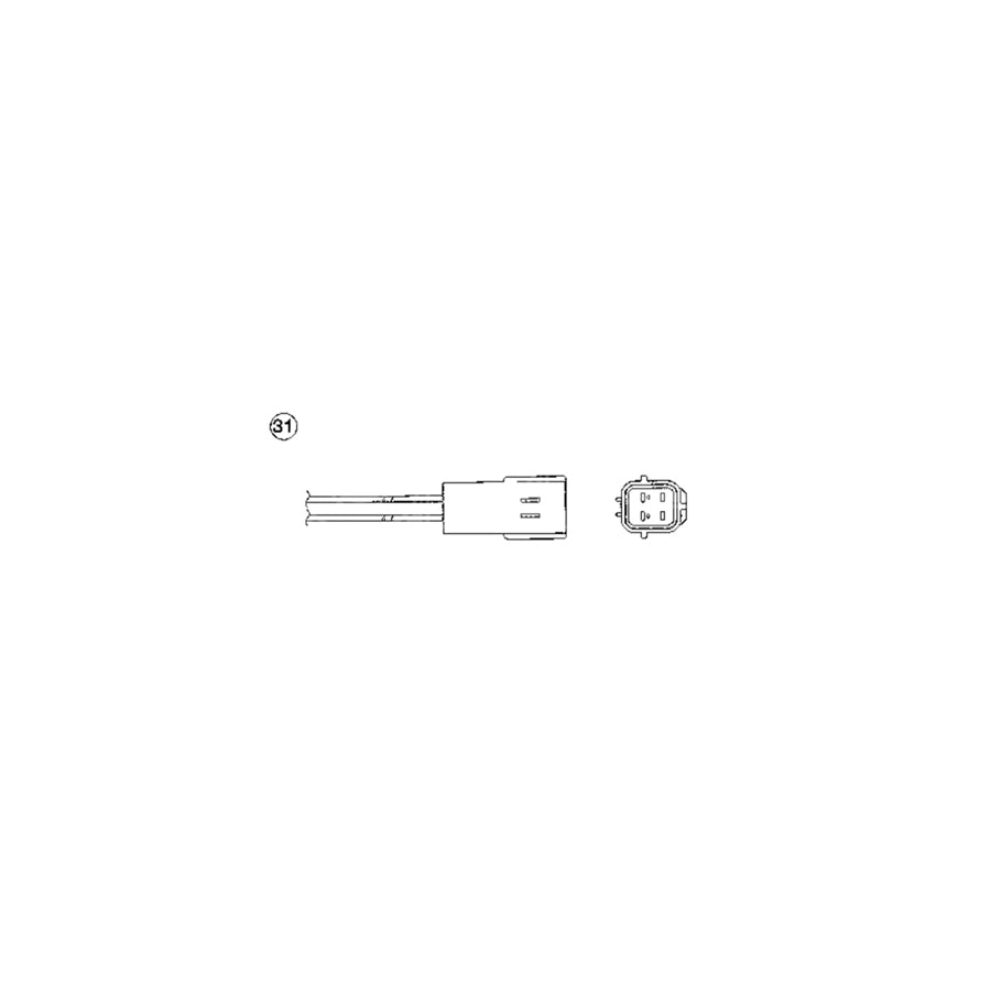 NTK Lambda Sensor / O2 Sensor (NGK 0017) - OZA629-W2