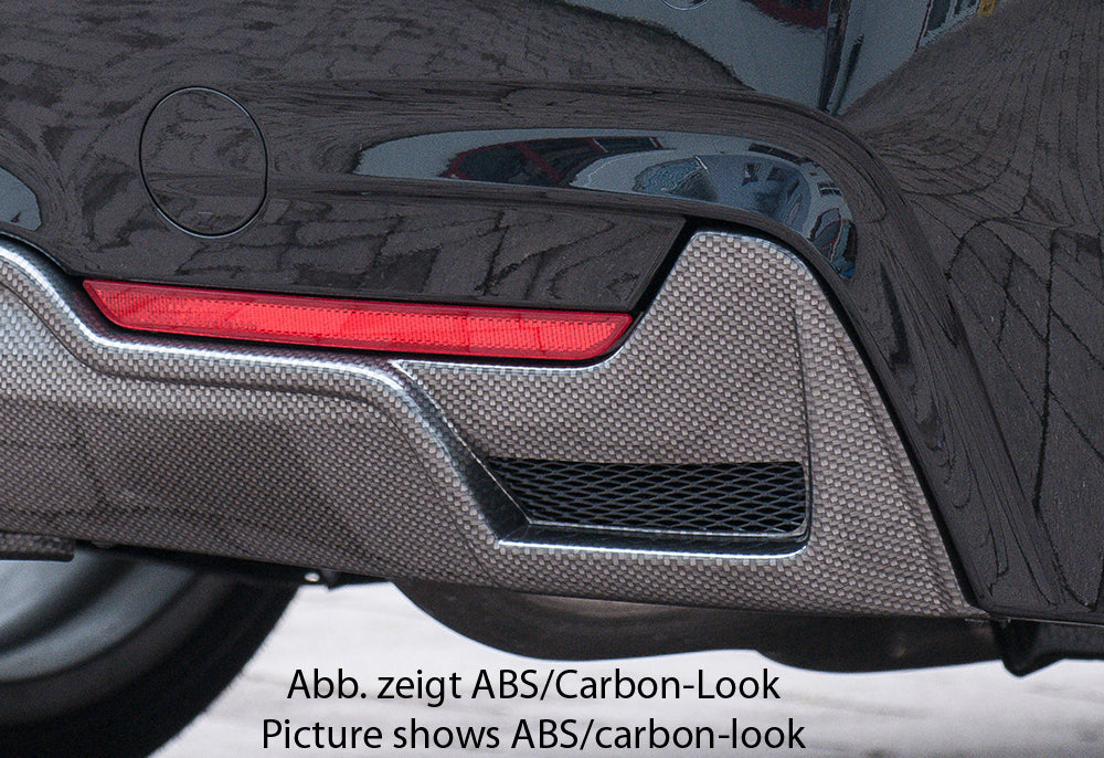 Rieger 00088071 BMW 4 Series F32 F33 F36 Rear Diffuser for Original Twin Tailpipe Left - Glossy Black