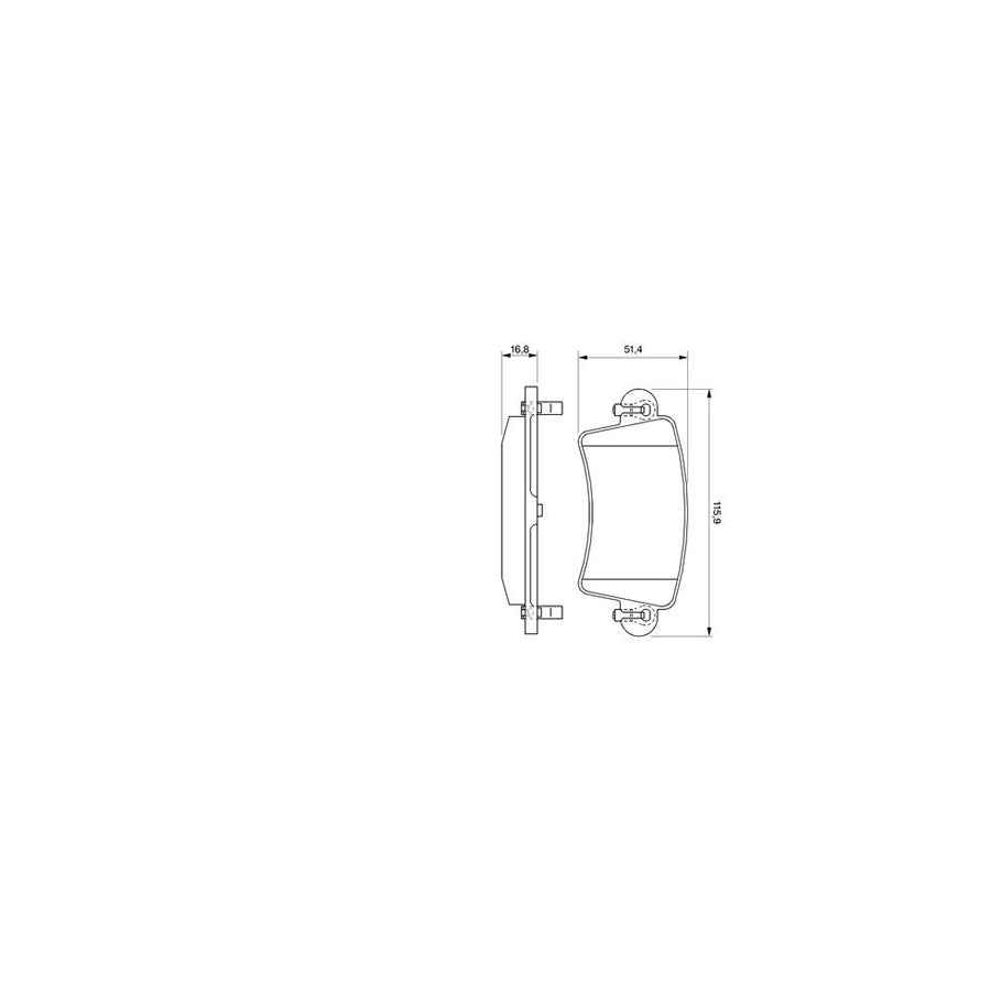 Bosch 0986424675 Brake Pad Set Front Axle Rear Axle With Mounting Manual BP391