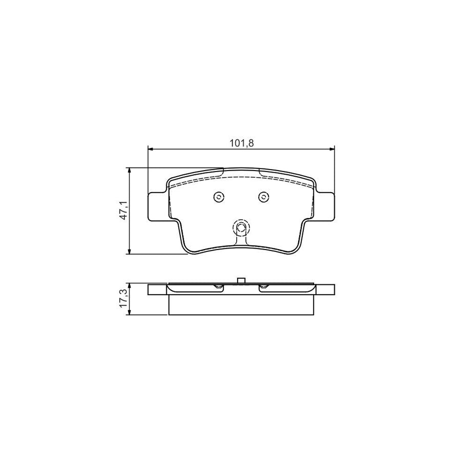 Bosch 0986495111 Brake Pad Set With Mounting Manual BP1546