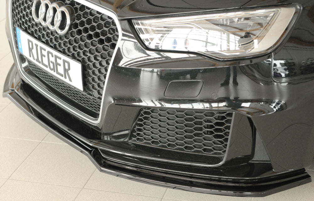 Rieger 00088230 Audi 8V RS3 Front Splitter - Glossy Black