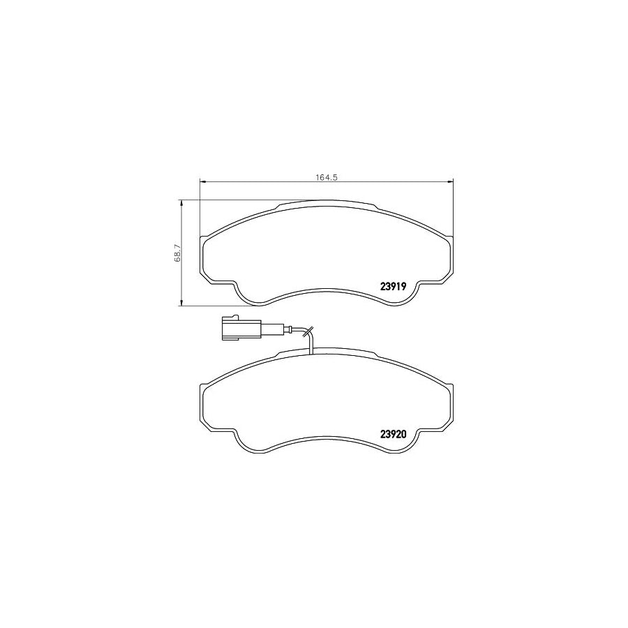 Hella 8DB 355 010 401 Brake Pad Set With Integrated Wear Warning Contact With Brake Caliper Screws With Accessories